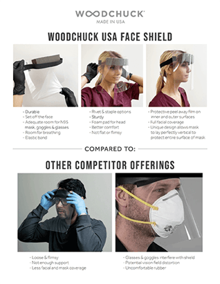 WOODCHUCK USA Face Shield 1 Pager Thumbnail