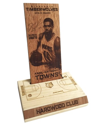 Minnesota Timberwolves - Hardwood Club Ticket and Plaque