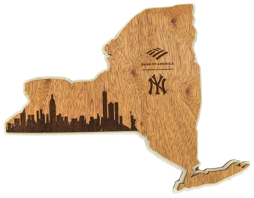 New York Yankees - State Cutout Plaque