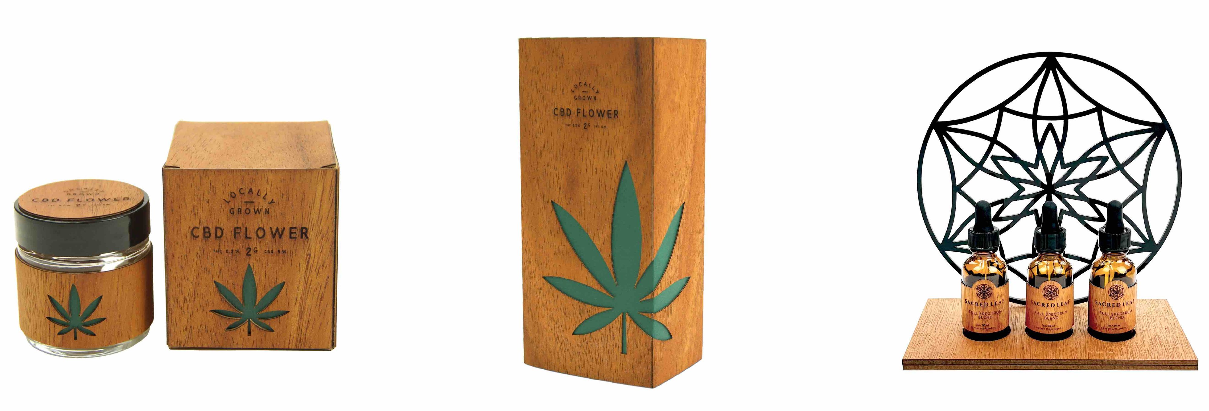 Cannabis CBD flower jar box sleeve 
