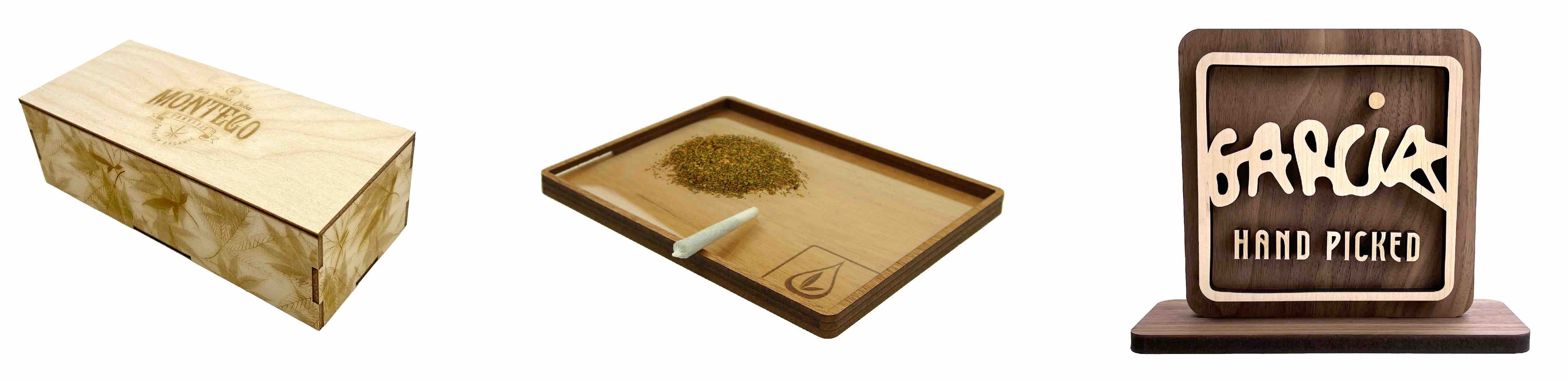 rolling tray retail signage